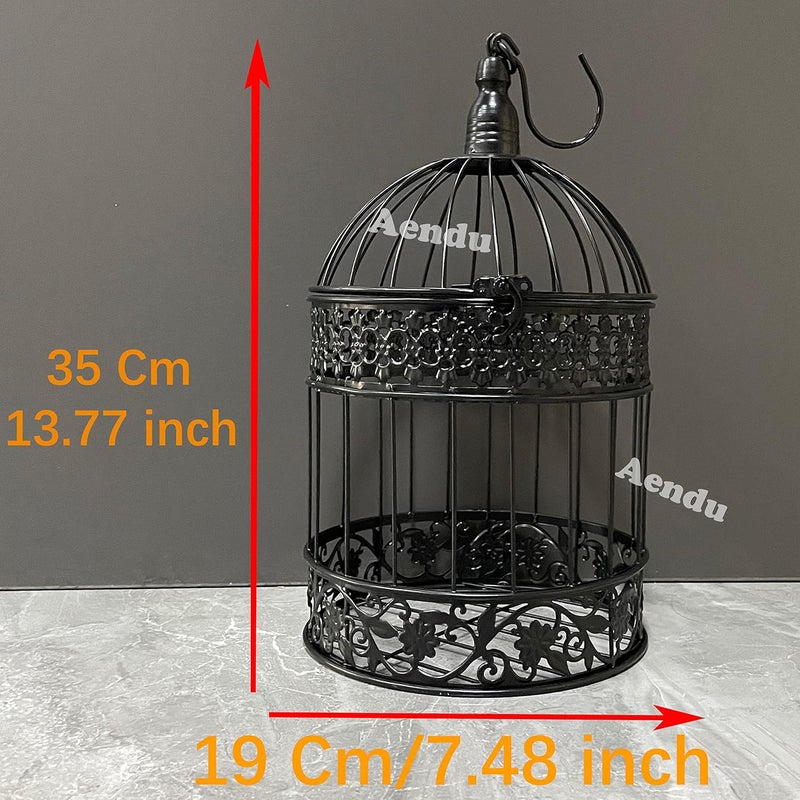 Aendu Iron Bird Cage for Wedding Decor and Flower Cage Decor Perfect Props for Hanging Flower Frames Indoor and Outdoor Decoration at Wedding Parties (Bronze) - Image 2